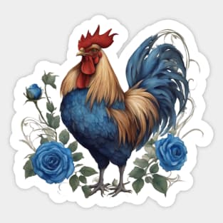 Funny rooster Sticker